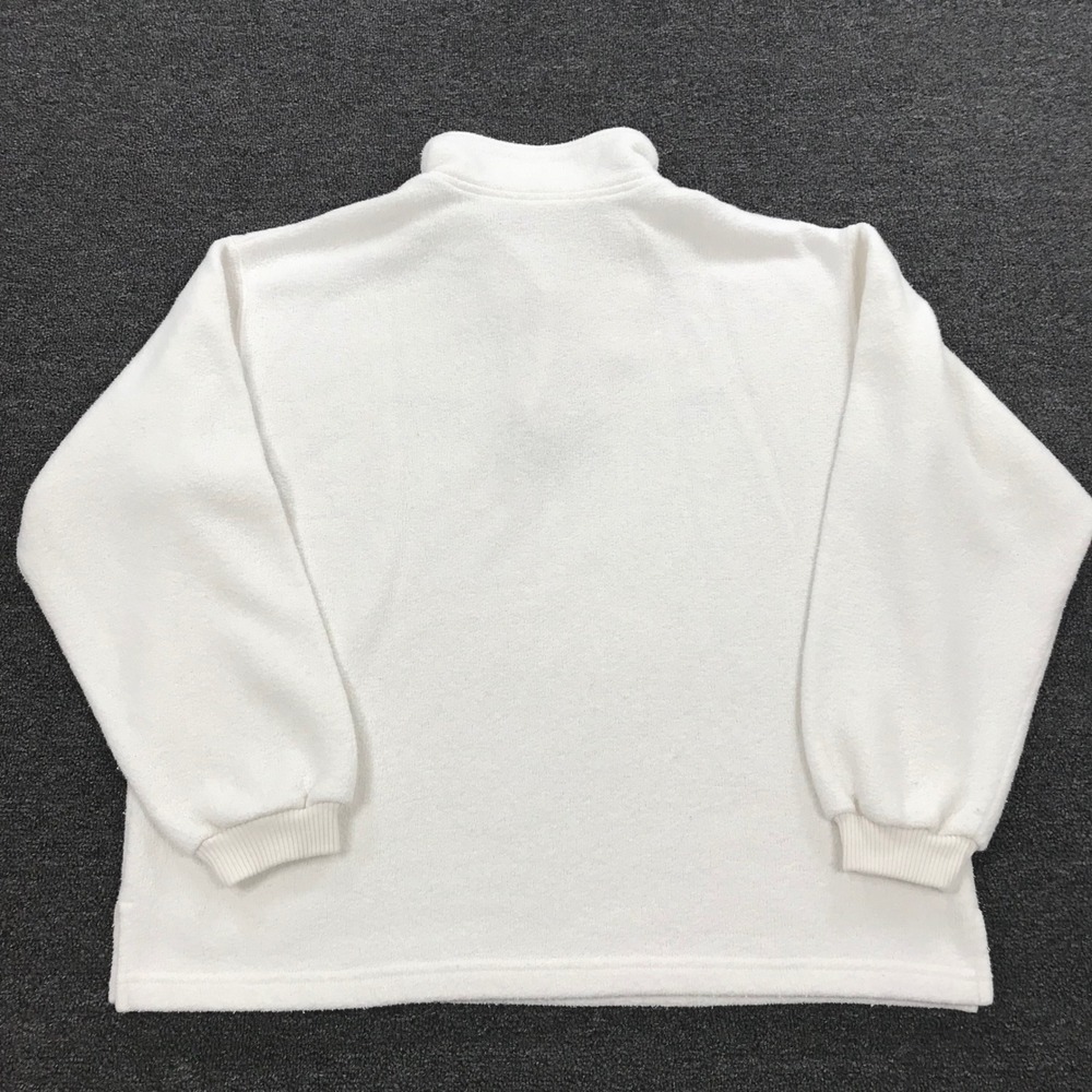 Disney Store Vintage Tigger 68 Classic Fleece Quarter Zip Pullover White Cream M - Picture 3 of 7